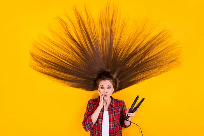 Comment enlever électricité cheveux