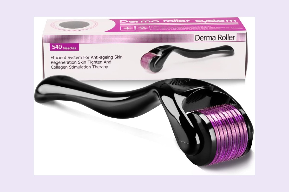 Dermaroller 0,5 mm à 540 micro-aiguilles pour le cuir chevelu