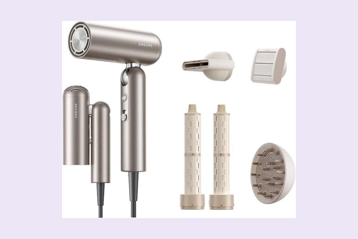 Sèche-cheveux pliable Dreame Pocket Pro et ses embouts