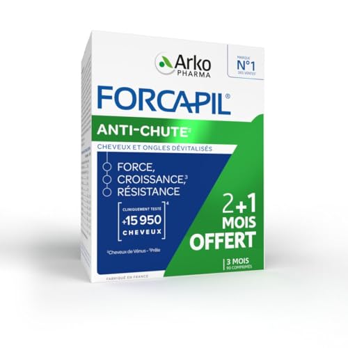 Arkopharma Forcapil Anti-chute, cure de 3 mois