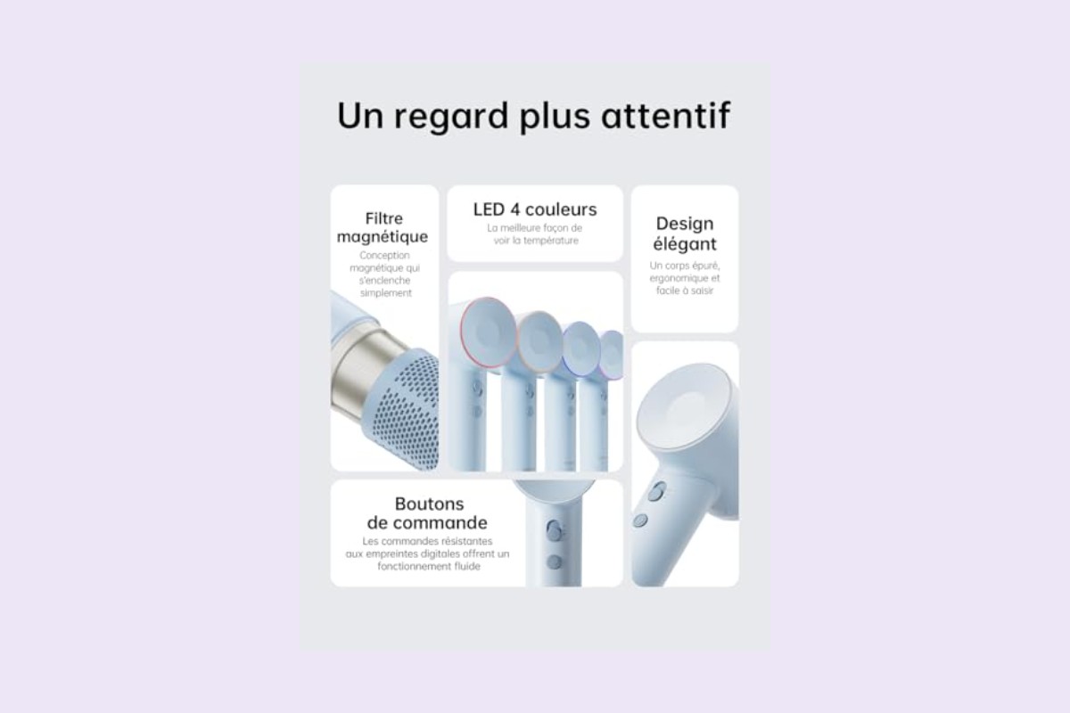 Embouts magnétiques du sèche-cheveux Laifen SE