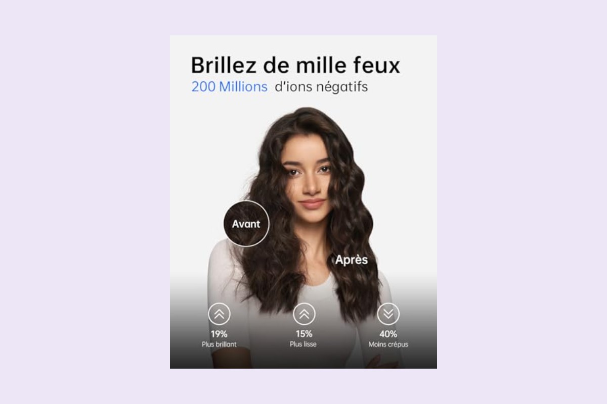 Ions négatifs du sèche-cheveux Laifen SE