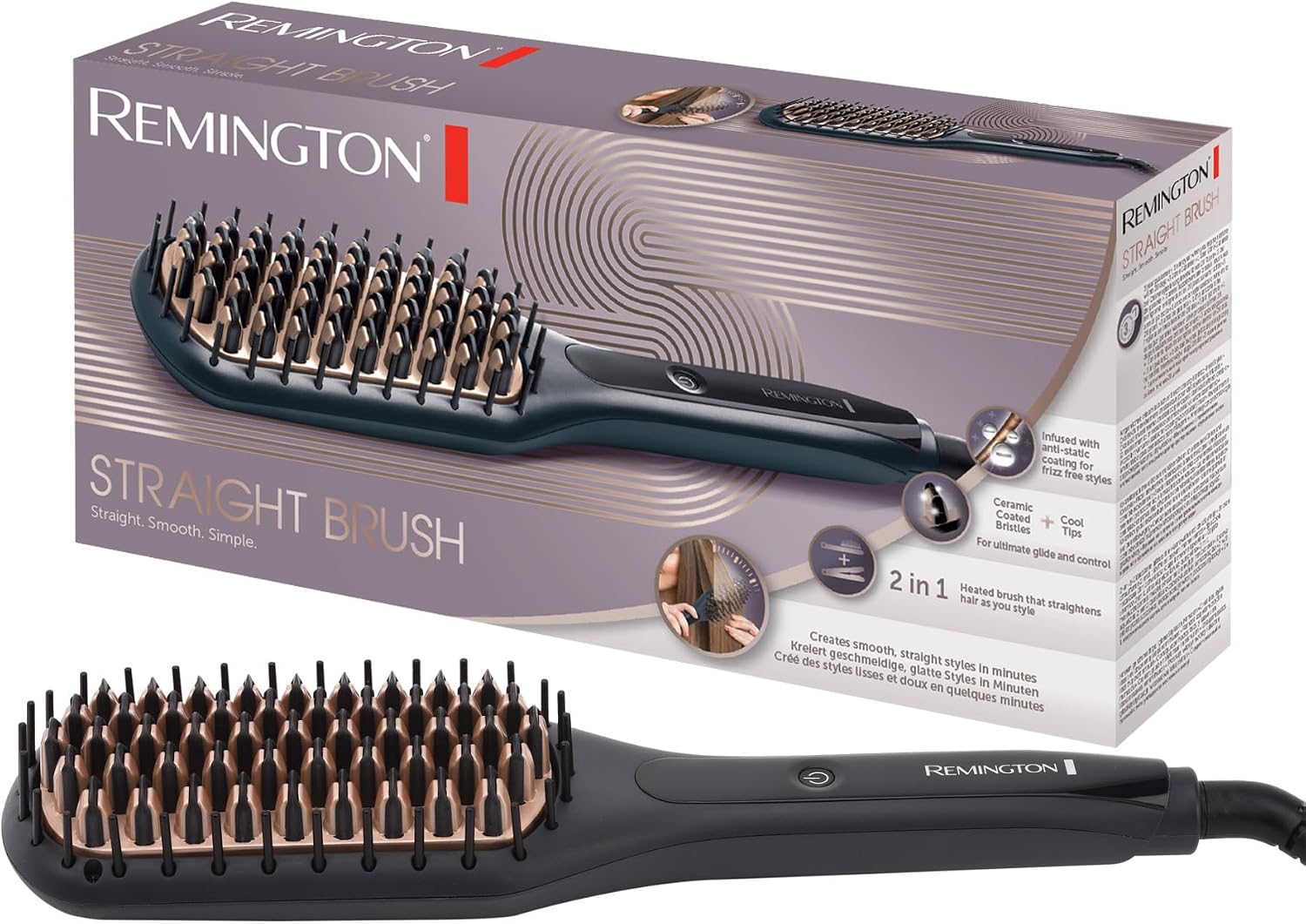Brosse lissante ionique Remington Straight Brush CB7400